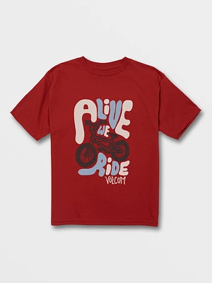 Little Boys Alive We Ride Short Sleeve Tee