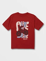 Little Boys Alive We Ride Short Sleeve Tee