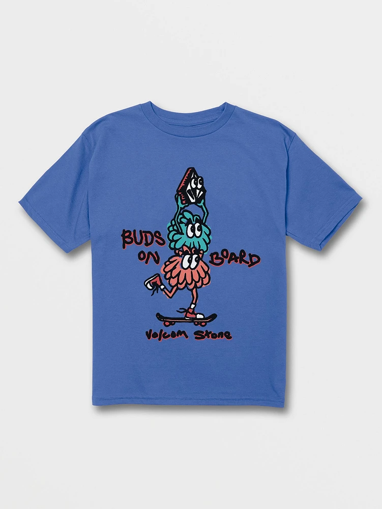 Little Boys Buds On Board Short Sleeve Tee