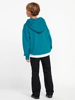 Little Boys Strike Hood Pullover Sweatshirt - Ocean Teal