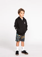 Little Boys Iconic Stone Zip Hoodie