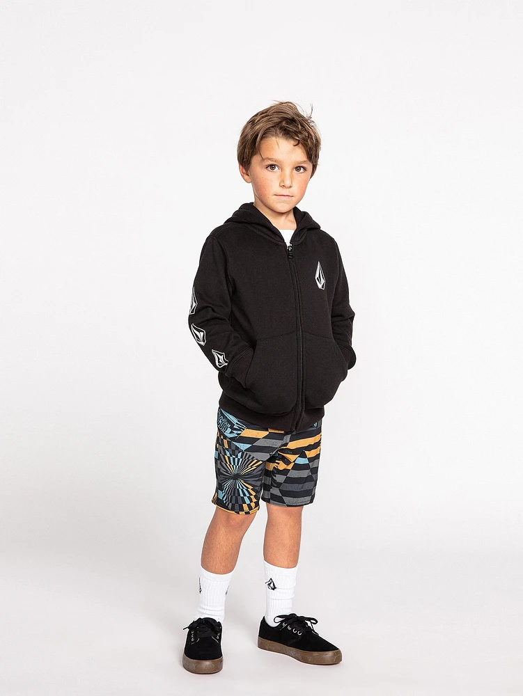 Little Boys Iconic Stone Zip Hoodie