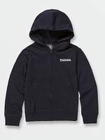 Little Boys Slider Zip Hoodie - Navy