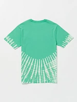 Little Boys Iconic Stone Dye Short Sleeve Tee - Mediterranean