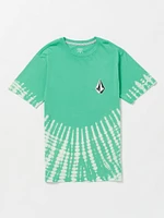 Little Boys Iconic Stone Dye Short Sleeve Tee - Mediterranean