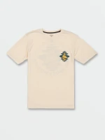 Little Boys Diffuser Short Sleeve Tee - Off White Heather