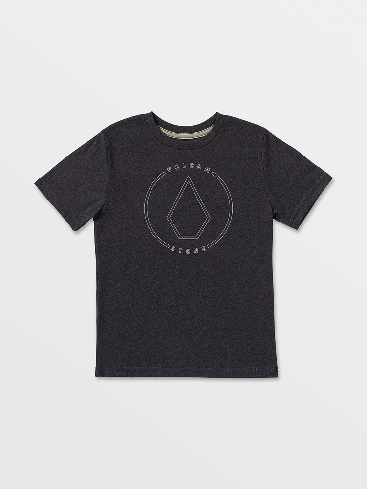 Little Boys Rim Stone Short Sleeve Tee - Heather Black