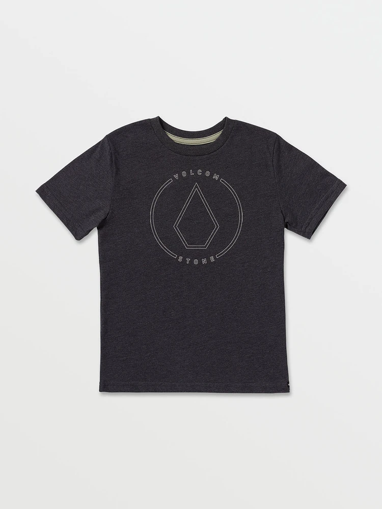 Little Boys Rim Stone Short Sleeve Tee - Heather Black