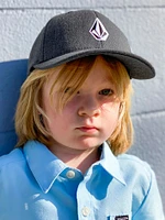 Little Boys Full Stone Heather Flexfit Hat - Charcoal Heather