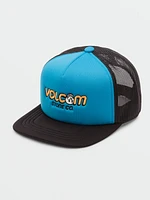 Little Boys Caiden Trucker Hat - Blue Drift