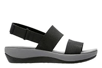 Arla Jacory Black Wedge Sandal