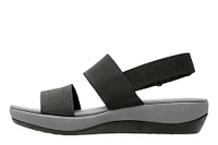 Arla Jacory Black Wedge Sandal