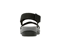Arla Jacory Black Wedge Sandal