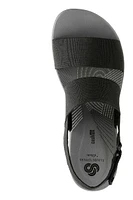 Arla Jacory Black Wedge Sandal