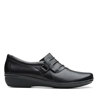 Everlay Heidi Black Leather Slip-On