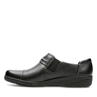 Cheyn Madi Black Leather Slip-On