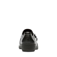 Cheyn Madi Black Leather Slip-On