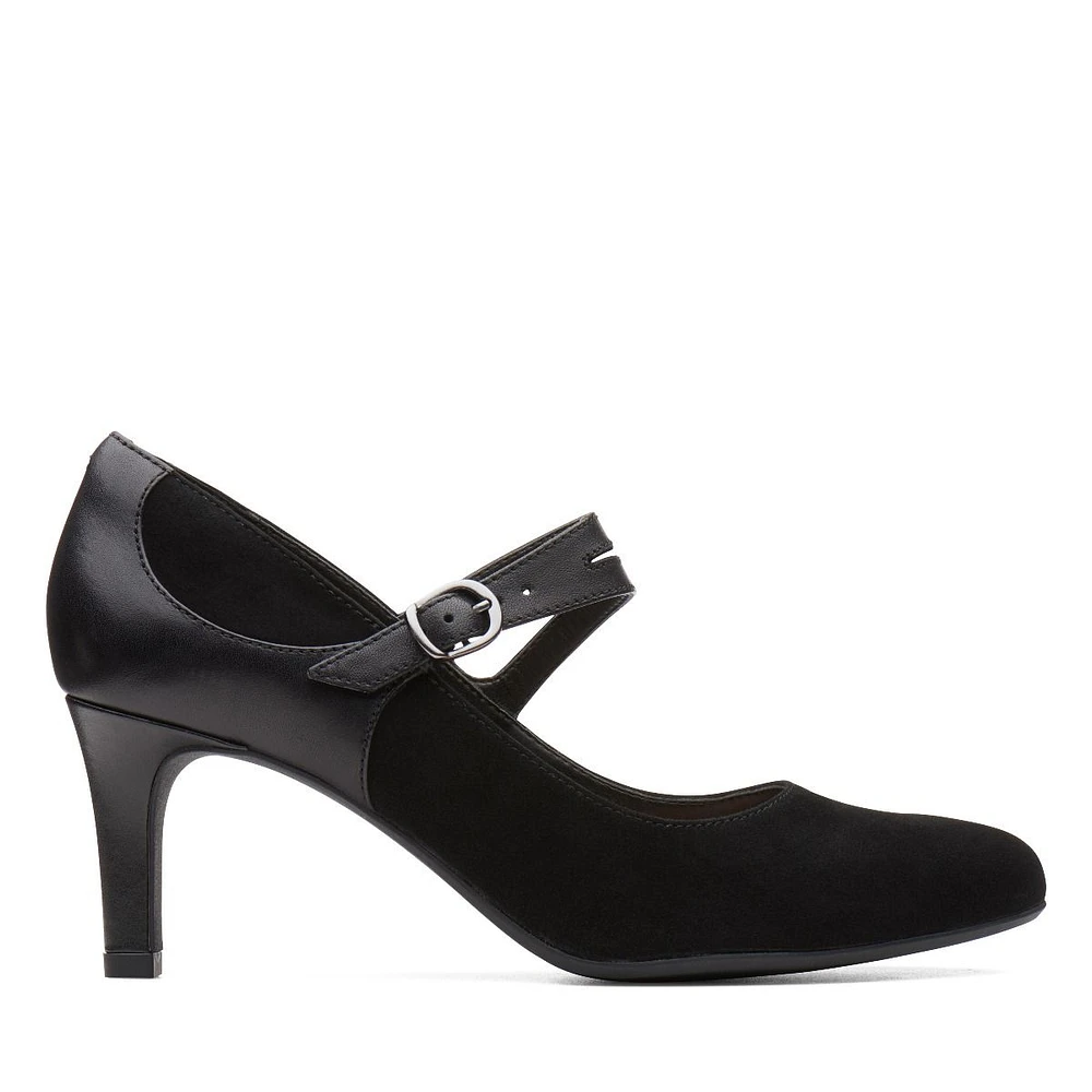 Dancer Reece Black Suede Mary Jane Pump