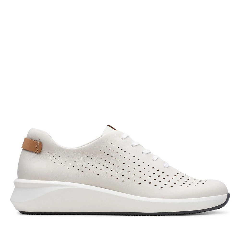 Un Rio Tie White Nubuck Leather Sneaker