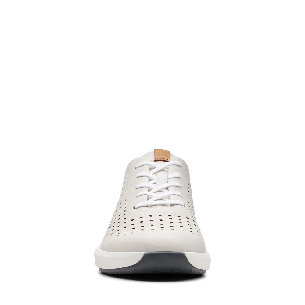 Un Rio Tie White Nubuck Leather Sneaker