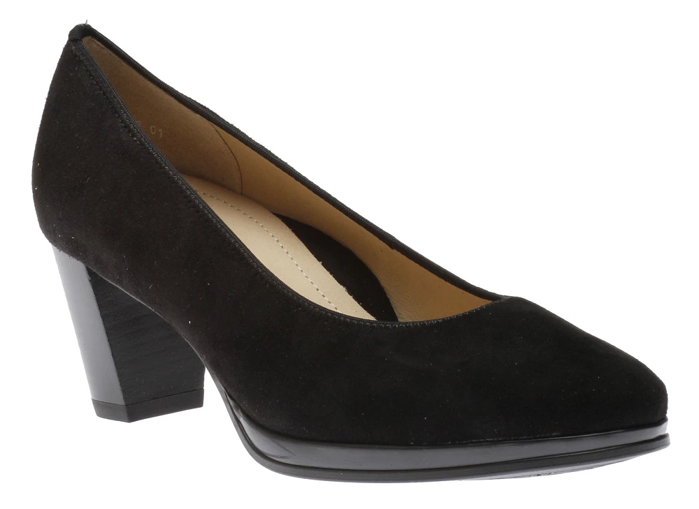 Ophelia Black Suede Pump