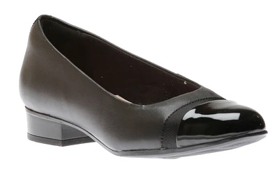 Juliet Monte Black Leather Slip-On