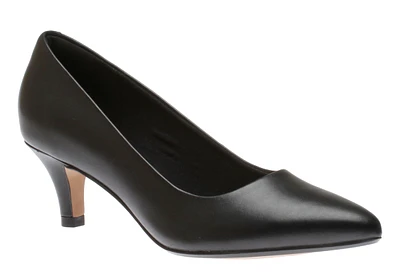 Linvale Jerica Black Leather Pump