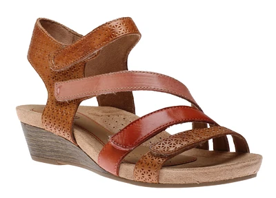 Hollywood 4-Strap Tan Sandal