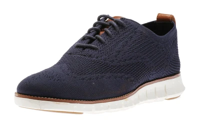 ZERØGRAND Wingtip Oxford Blue Stitchlite