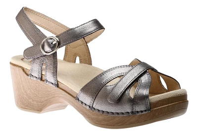 Season Graphite Leather Sandal