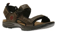 Nolan Brown Leather Adjustable Sandal