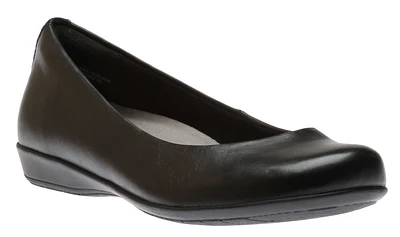 Alder Astoria Black Leather Ballet Flat