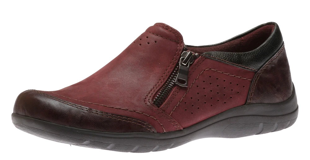 Rapid 2 Randall Merlot Zipper Slip-On Shoe