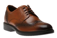 Lisbon Amber Brown Leather Brogue Dress Shoe