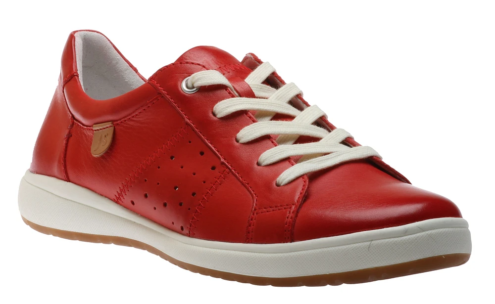 Caren 01 Leather Lace-Up Sneaker