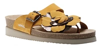 Helen Flower Yellow Ochre Thong Sandal