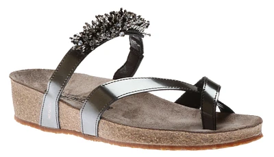 Ingrid Grey Magic Toe Thong Sandal