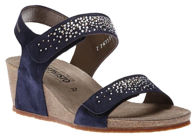 Maria Spark Indigo Blue Wedge Sandal