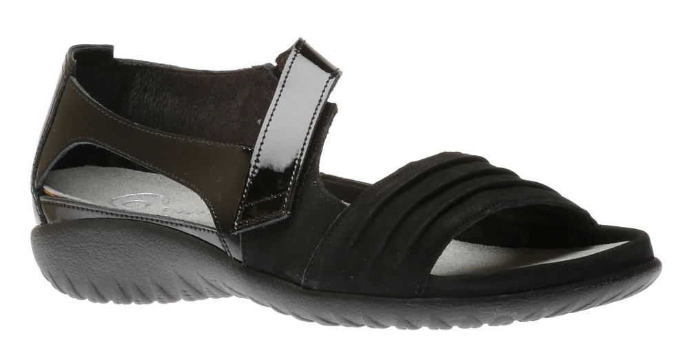 Papaki Black Leather Sandal