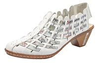 Massa White Multicolour Woven Sandal