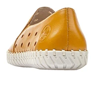 Newark Yellow Perforated Leather Loafer