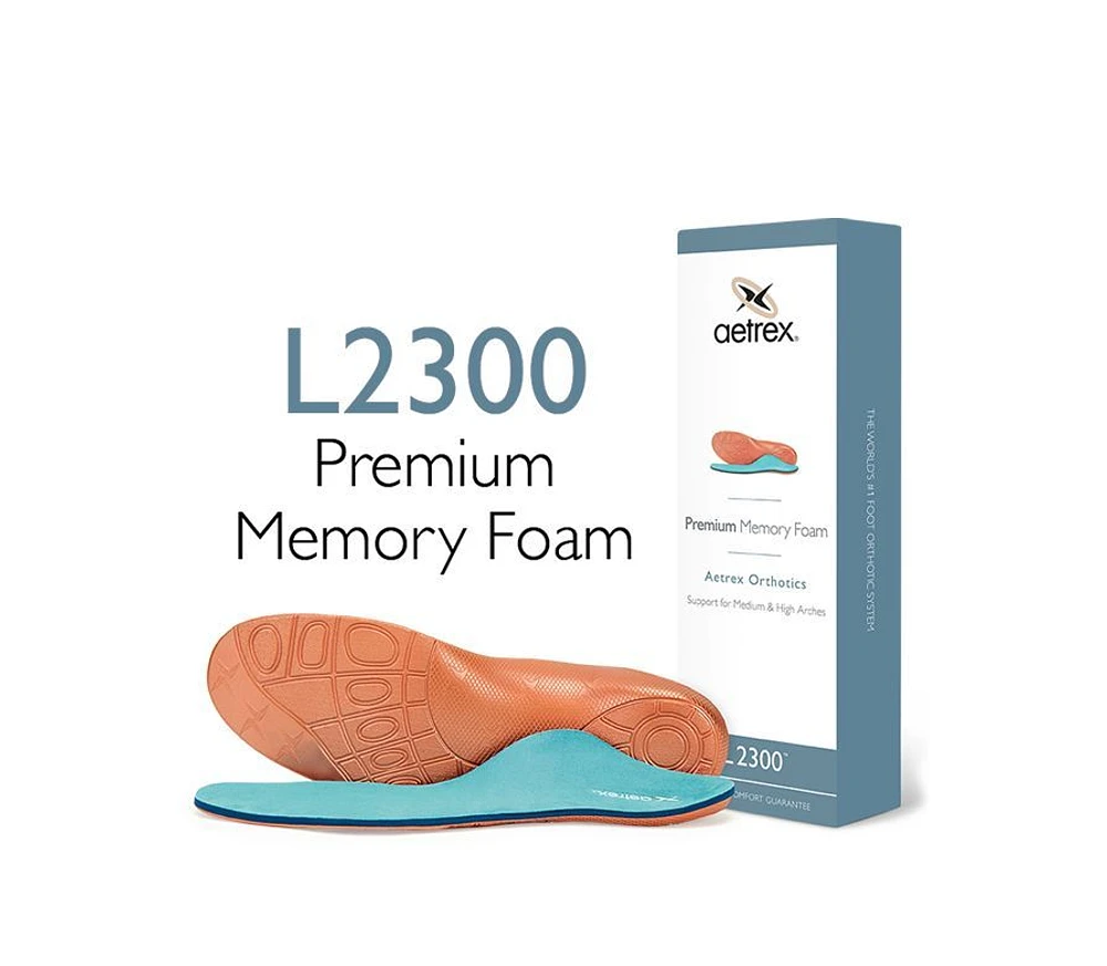 L2300 Men's Premium Memory Foam Orthotics - Insole for Extra Comfort