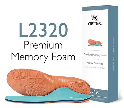 L2320 Men's Premium Memory Foam Posted Orthotics