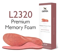 L2320 Women's Premium Memory Foam Posted Orthotics