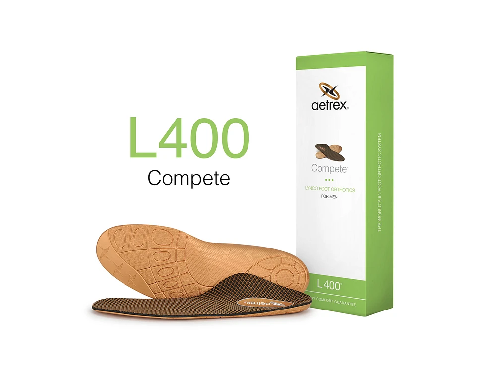 L400 Men's Compete Orthotics - Insoles for Active Lifestyles