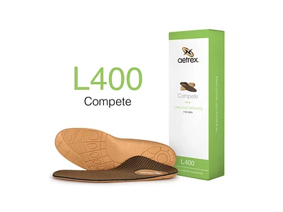 L400 Men's Compete Orthotics - Insoles for Active Lifestyles