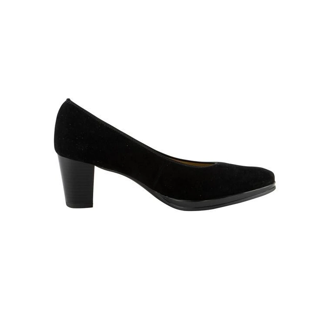 Ophelia Black Suede Pump