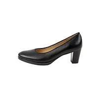 Ophelia Black Leather Pump