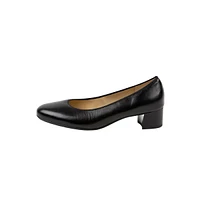 Vivian Black Leather Pump