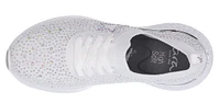 Monticello White Rainbow Rhinestone Slip-On Sneaker